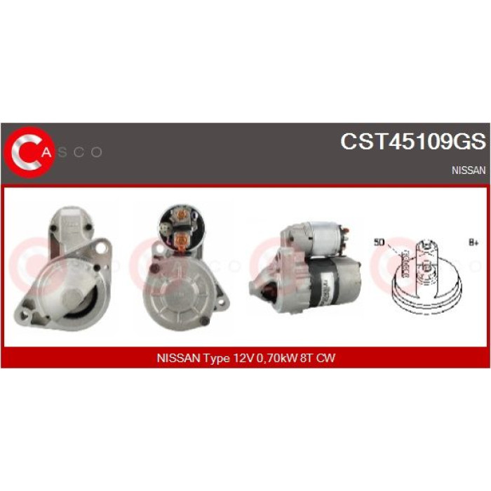 CASCO Anlasser CST45109GS CASCO Anlasser CST45109GS