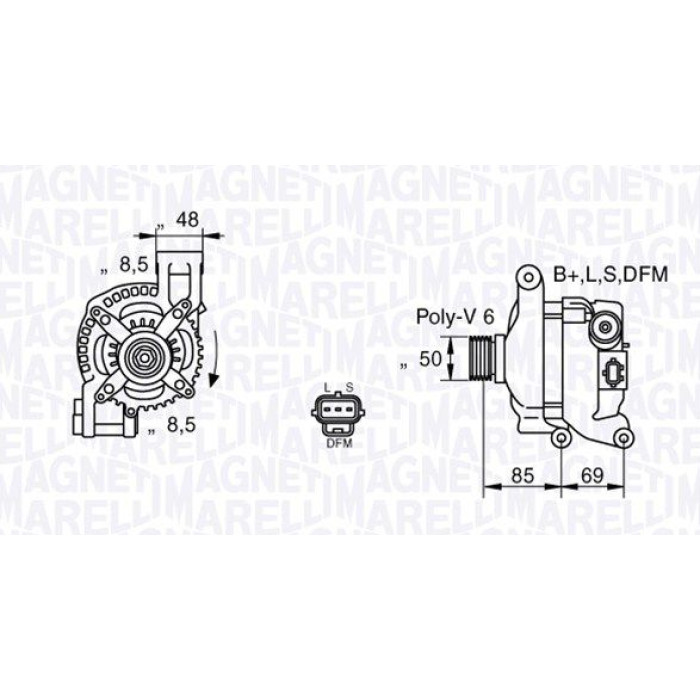 Magneti Marelli Lichtmaschine 063377420010