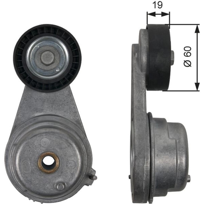 Gates Keilrippenriemen-Spannrolle T39190 Gates Keilrippenriemen-Spannrolle T39190
