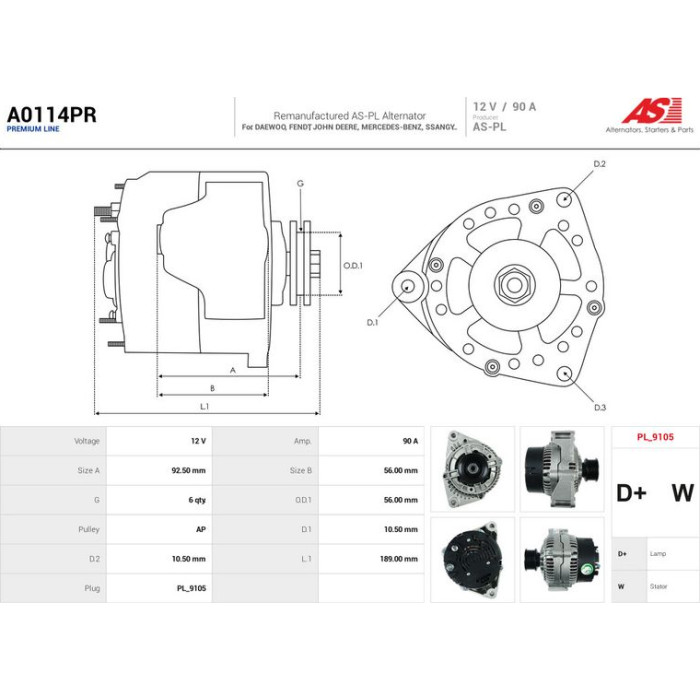 AS-PL Generator A0114PR AS-PL Generator A0114PR