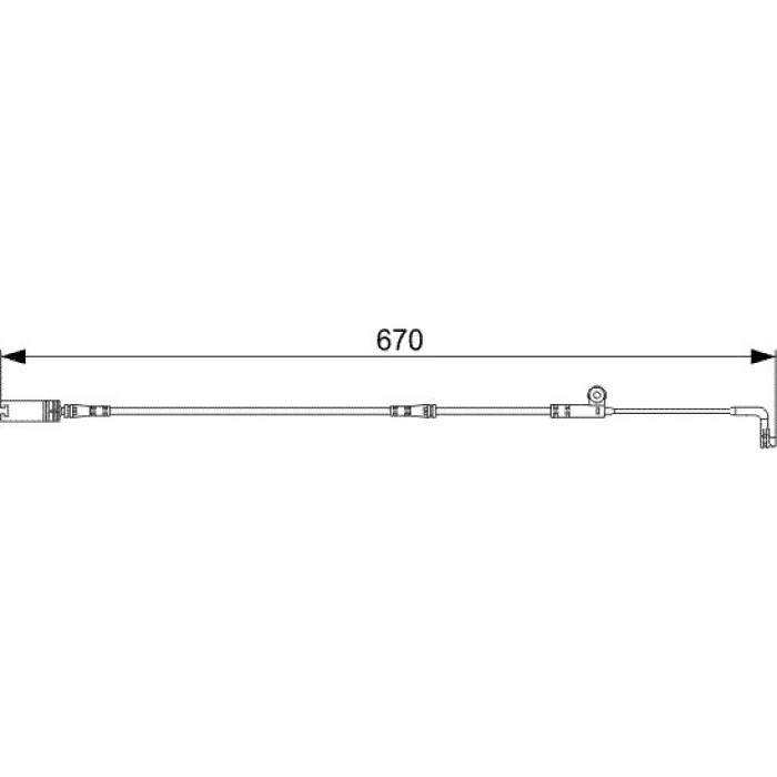1987473002 Bosch Bremsbelagverschleißsensor 1987473002 1987473002 Bosch Bremsbelagverschleißsensor 1987473002
