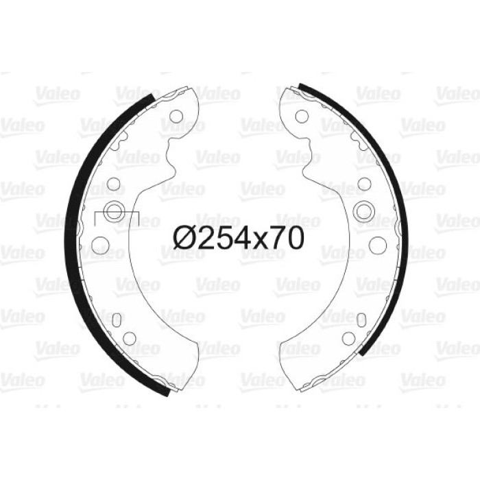 Valeo Bremsbacken 562066