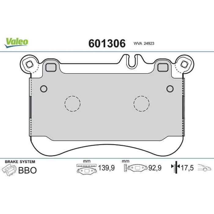 Valeo Bremsbelagsatz 601306