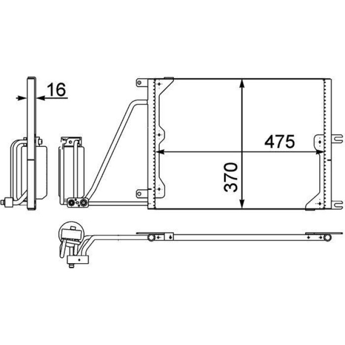 MAHLE Kondensator, Klimaanlage AC 226 000P