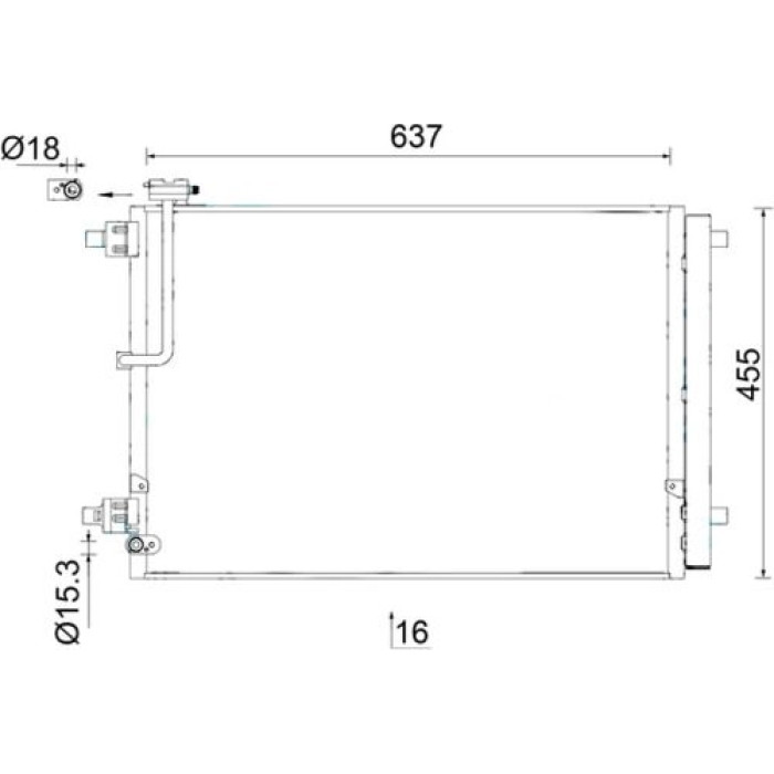 MAHLE Kondensator, Klimaanlage AC 949 000S