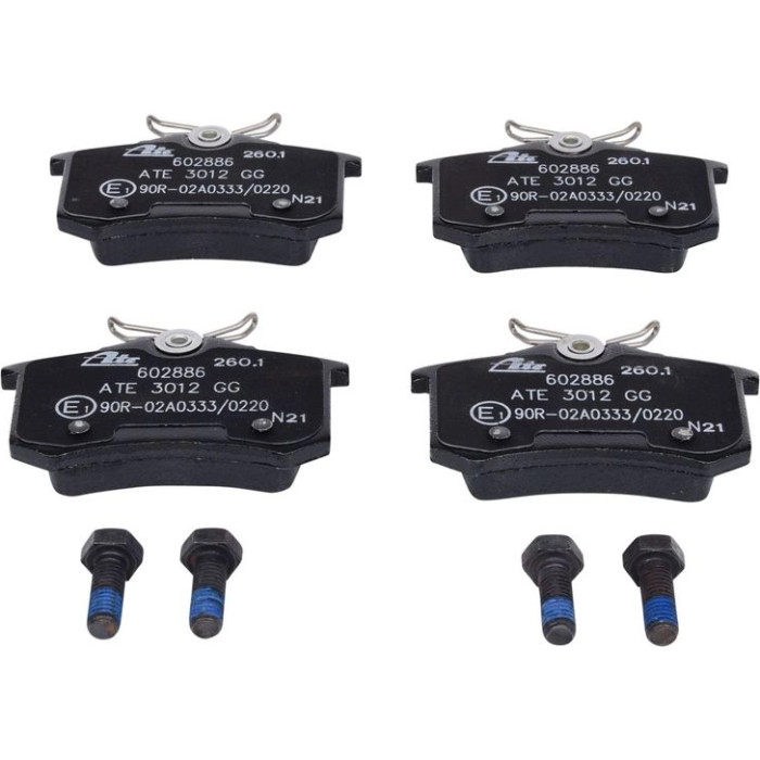 13.0460-2886.2 ATE Bremsbelagsatz VW Hinterachse Golf/Vento/Passat/Polo/A4/A6/Renault 88-05 13.0460-2886.2 13.0460-2886.2 ATE Bremsbelagsatz VW Hinterachse Golf/Vento/Passat/Polo/A4/A6/Renault 88-05 13.0460-2886.2