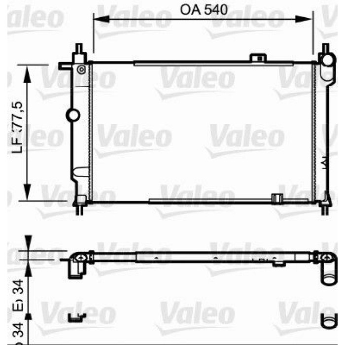 Valeo Motorkühler 730993