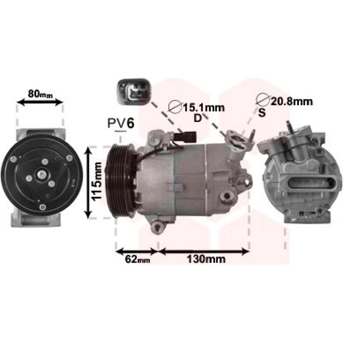 Van Wezel Klimakompressor 3300K390