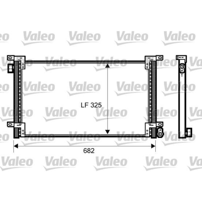 Valeo Klimakondensator 818036 Valeo Klimakondensator 818036