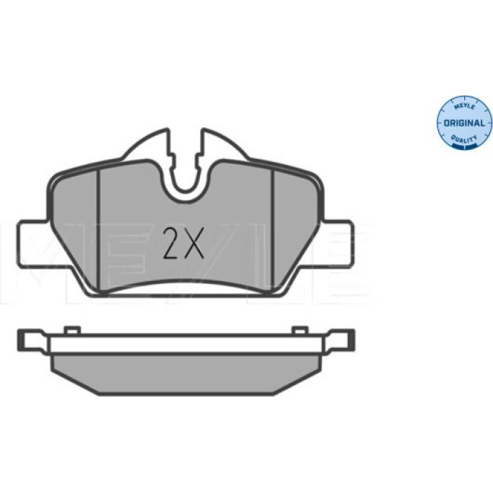 MEYLE Bremsbelagsatz MINI Cooper/One 1,5-2,0 13 252598016 MEYLE Bremsbelagsatz MINI Cooper/One 1,5-2,0 13 252598016