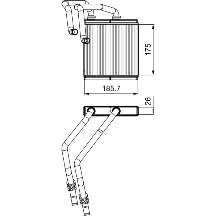 Valeo Wärmetauscher 811544 Valeo Wärmetauscher 811544