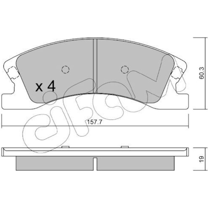 CIFAM Bremsbelagsatz, Scheibenbremse 822-626-0 CIFAM Bremsbelagsatz, Scheibenbremse 822-626-0