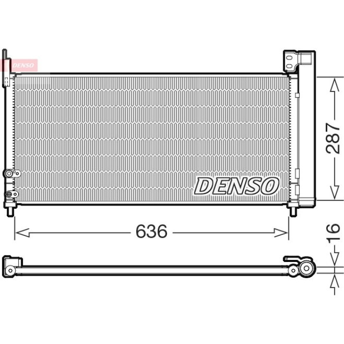 Denso Klimakondensator DCN50122 Denso Klimakondensator DCN50122
