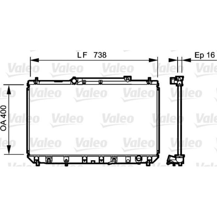 Valeo Motorkühler 734489 Valeo Motorkühler 734489