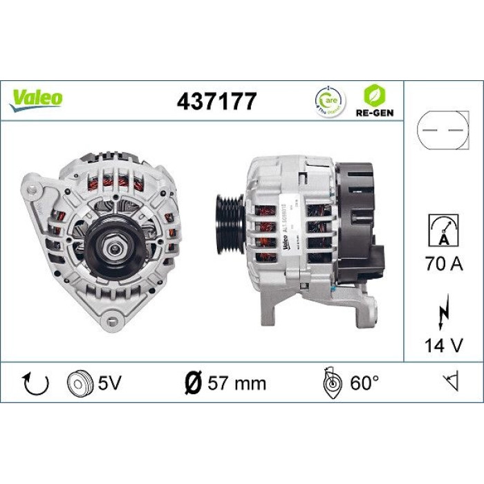 Valeo Lichtmaschine 437177 Valeo Lichtmaschine 437177
