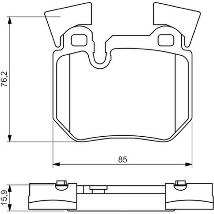 Bosch Bremsbelagsatz 0 986 494 421 Bosch Bremsbelagsatz 0 986 494 421