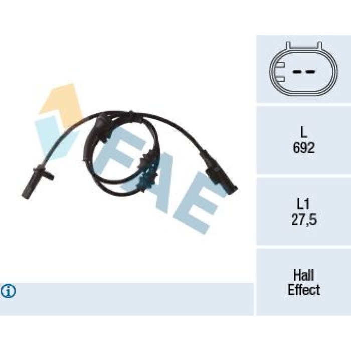 FAE Sensor, Raddrehzahl 78298 FAE Sensor, Raddrehzahl 78298