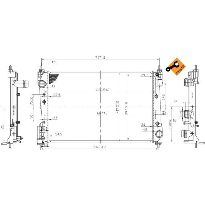 NRF Kühler 53455 NRF Kühler 53455