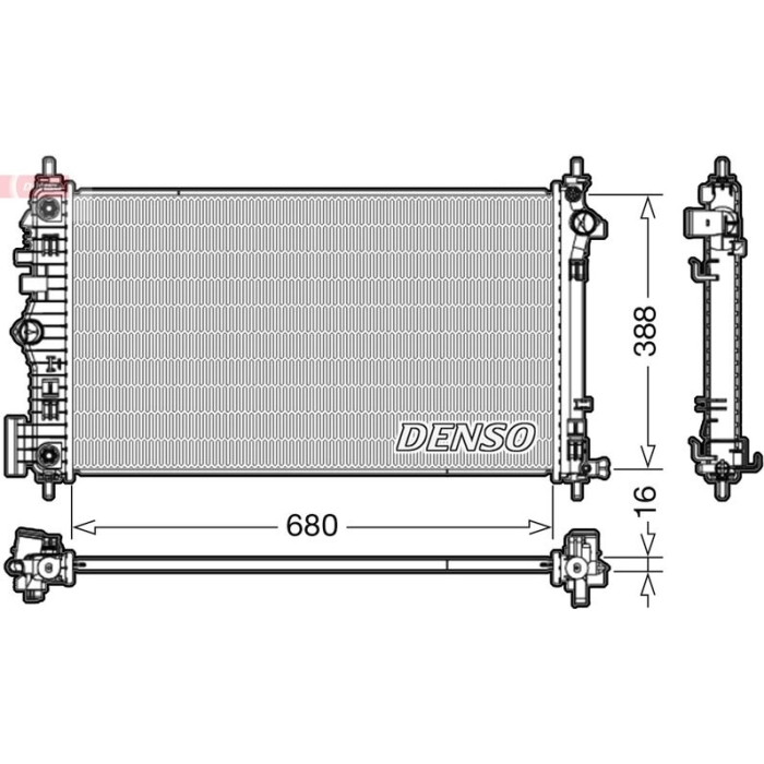 Denso Motorkühler DRM20007 Denso Motorkühler DRM20007