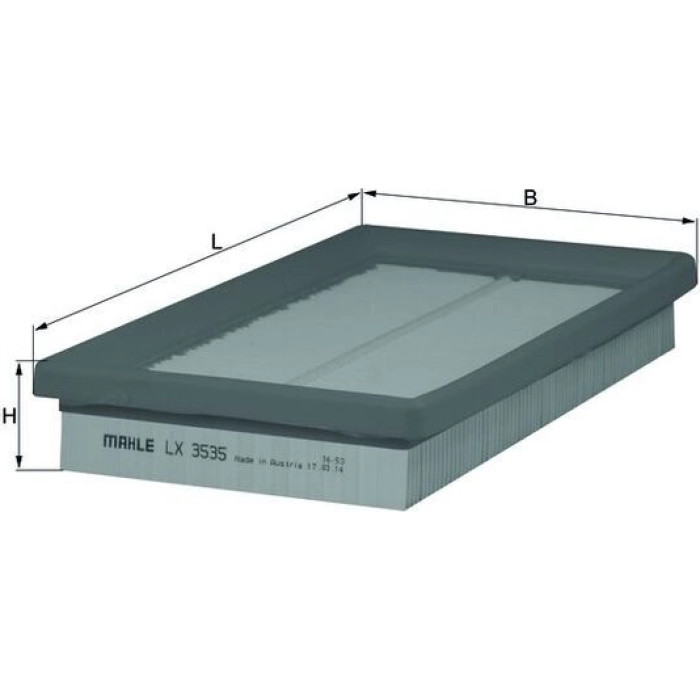 MAHLE Luftfilter LX 3535 MAHLE Luftfilter LX 3535