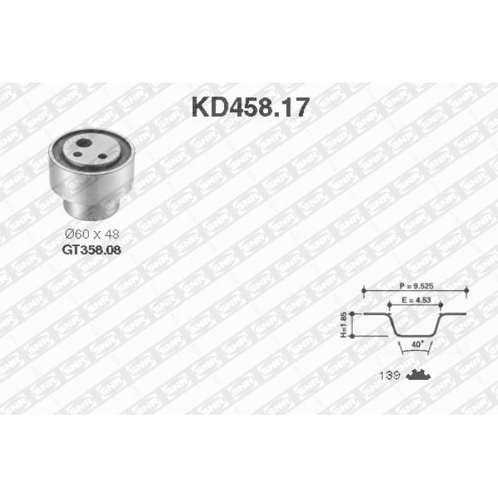 SNR Zahnriemensatz KD458.17