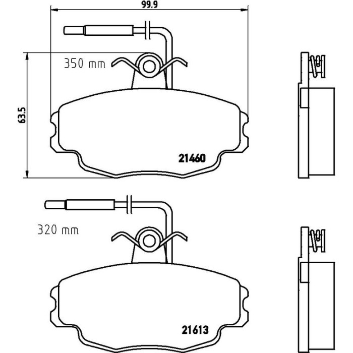 P 61 043 Brembo Prime Bremsbelagsatz Vorderachse – P 61 043 – 100 x 64 x 18 mm – Bremssystem Lucas – OE Nummer 1617247280 P 61 043 Brembo Prime Bremsbelagsatz Vorderachse – P 61 043 – 100 x 64 x 18 mm – Bremssystem Lucas – OE Nummer 1617247280