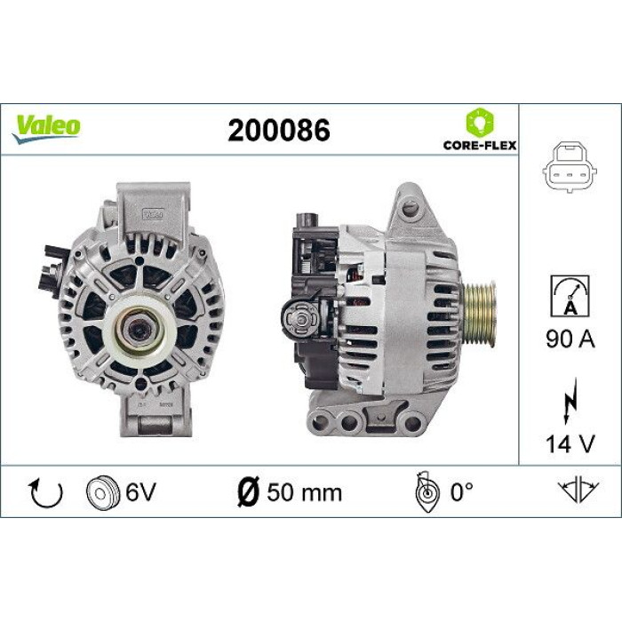 Valeo Lichtmaschine 200086 Valeo Lichtmaschine 200086