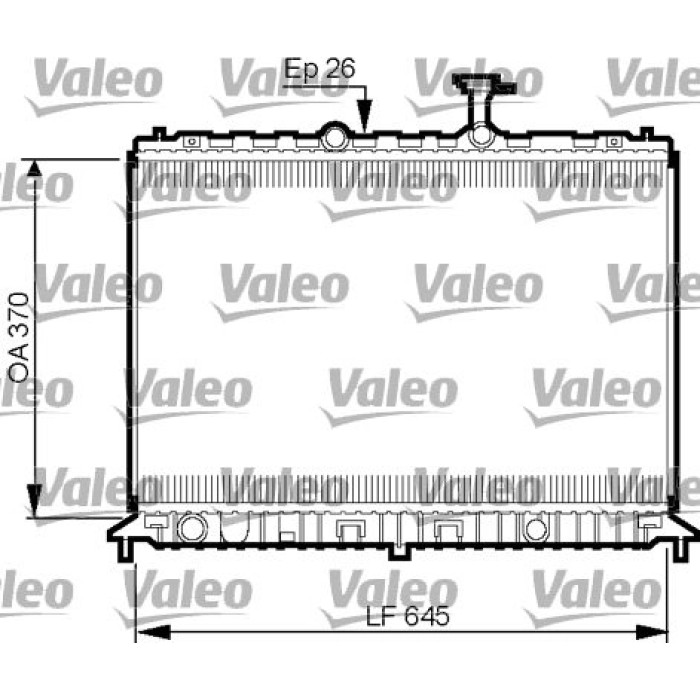 Valeo Motorkühler 735501 Valeo Motorkühler 735501