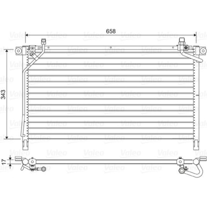 Valeo Klimakondensator 814442