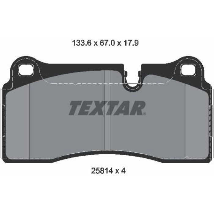 Textar Bremsbelagsatz 2581401 Textar Bremsbelagsatz 2581401