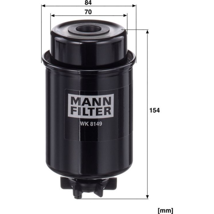 MANN-FILTER Kraftstofffilter LKW WK 8149 MANN-FILTER Kraftstofffilter LKW WK 8149