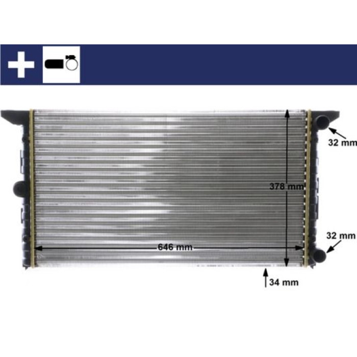 MAHLE Kühler, Motorkühlung CR 1534 000S MAHLE Kühler, Motorkühlung CR 1534 000S
