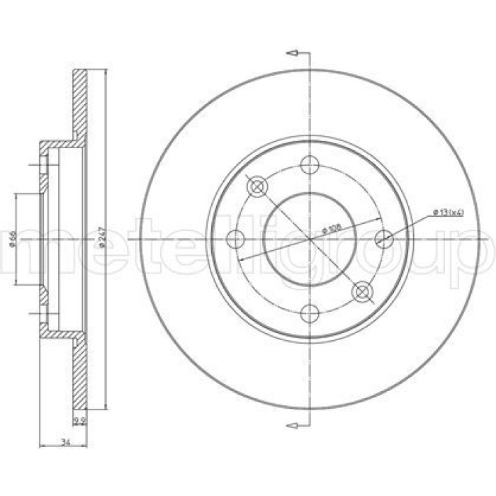 Cifam Bremsscheibe 800-100