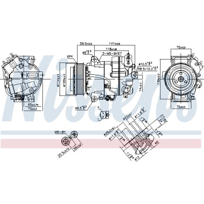 Nissens Klimakompressor PKW 890267 Nissens Klimakompressor PKW 890267