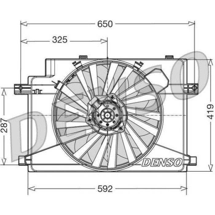 Denso Kühlerlüfter DER01006 Denso Kühlerlüfter DER01006