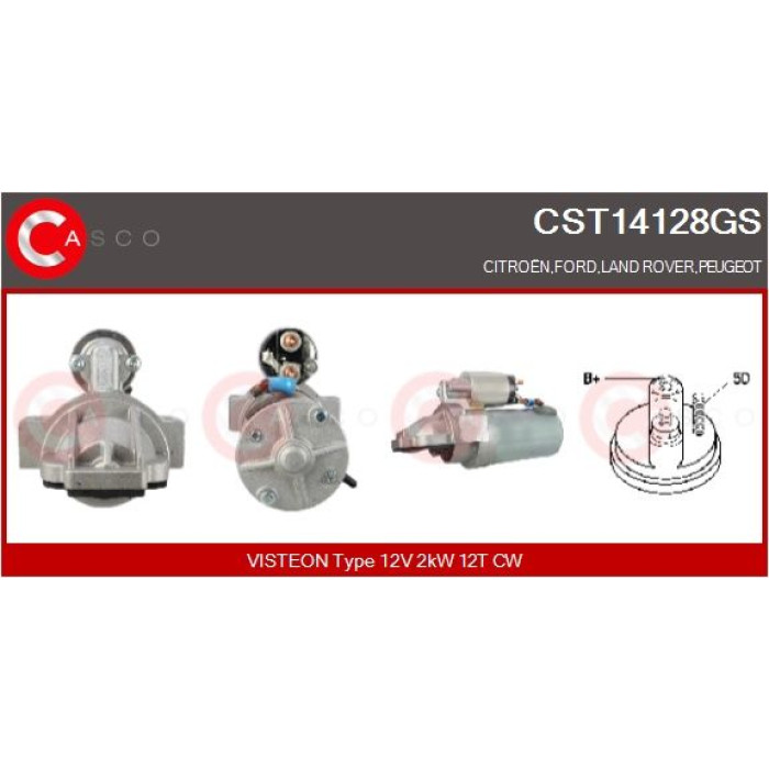 CASCO Anlasser CST14128GS CASCO Anlasser CST14128GS