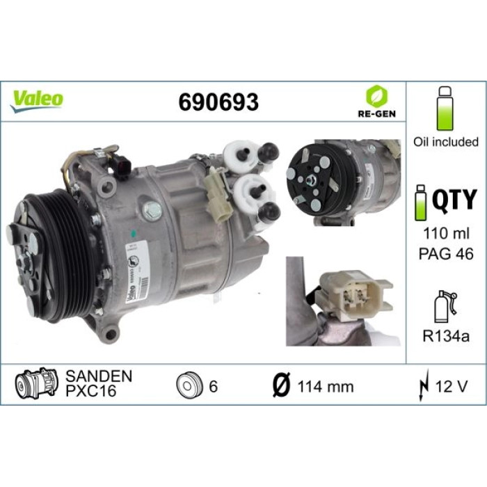 Valeo Kompressor 690693