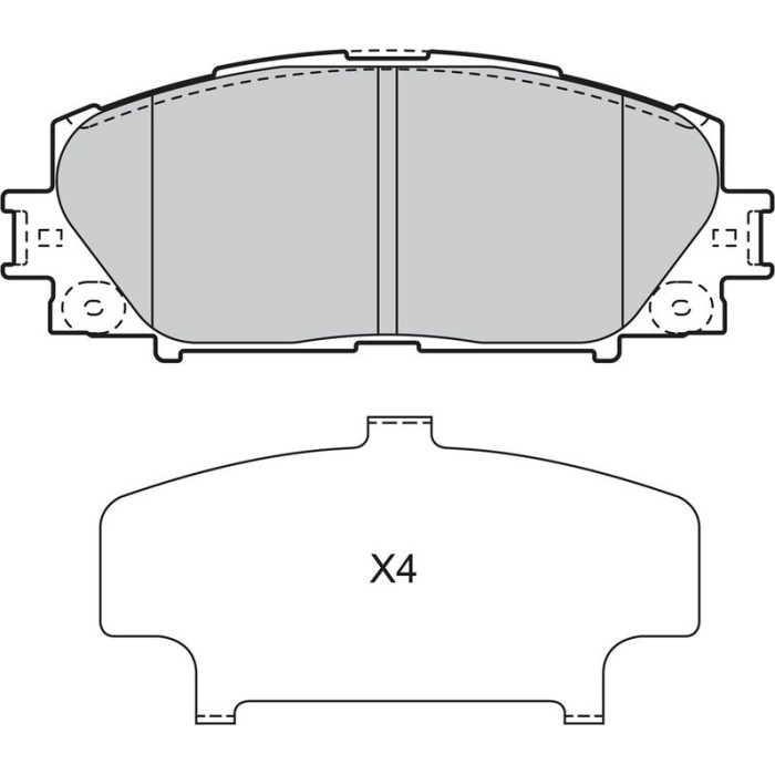 Valeo Bremsbelagsatz 598896 Valeo Bremsbelagsatz 598896