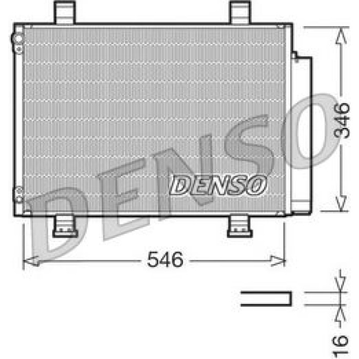 Denso Klimakondensator DCN47001 Denso Klimakondensator DCN47001