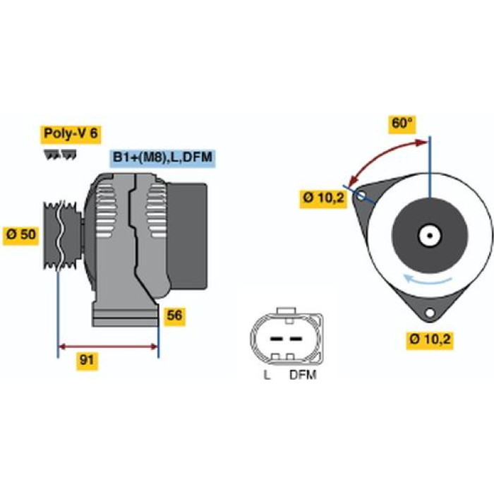 Bosch Generator 0124515133 Bosch Generator 0124515133