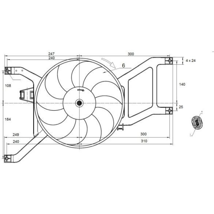 NRF Kühlerlüfter 470132 NRF Kühlerlüfter 470132