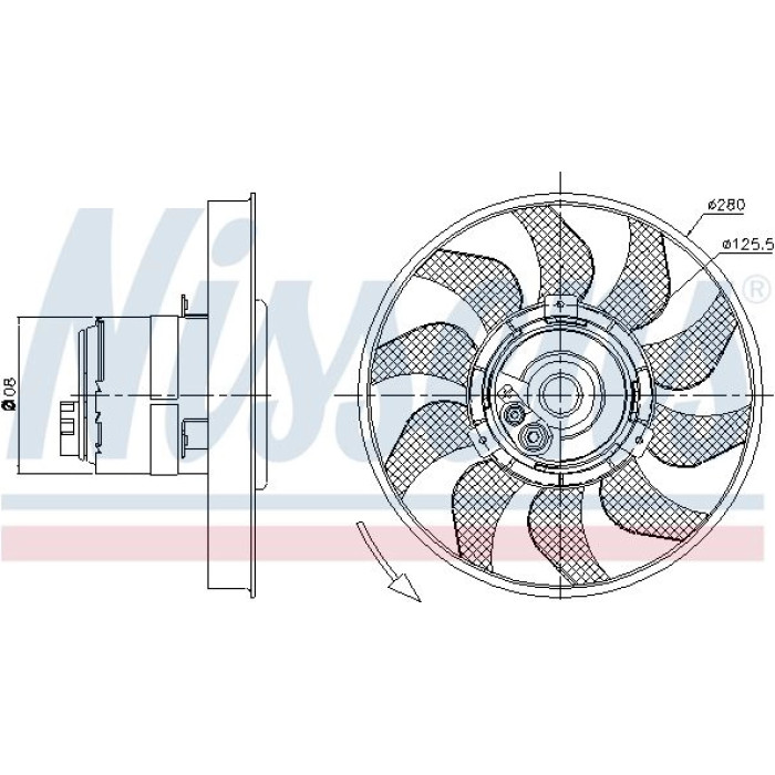 Nissens Kühlerlüfter PKW 85619 Nissens Kühlerlüfter PKW 85619