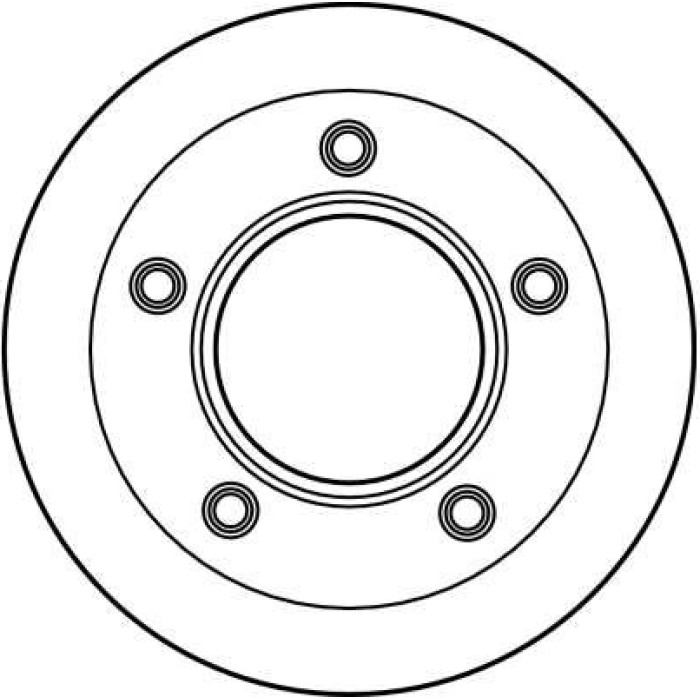 TRW Bremsscheibe Mercedes-Benz Mb100 87-96 DF2579S