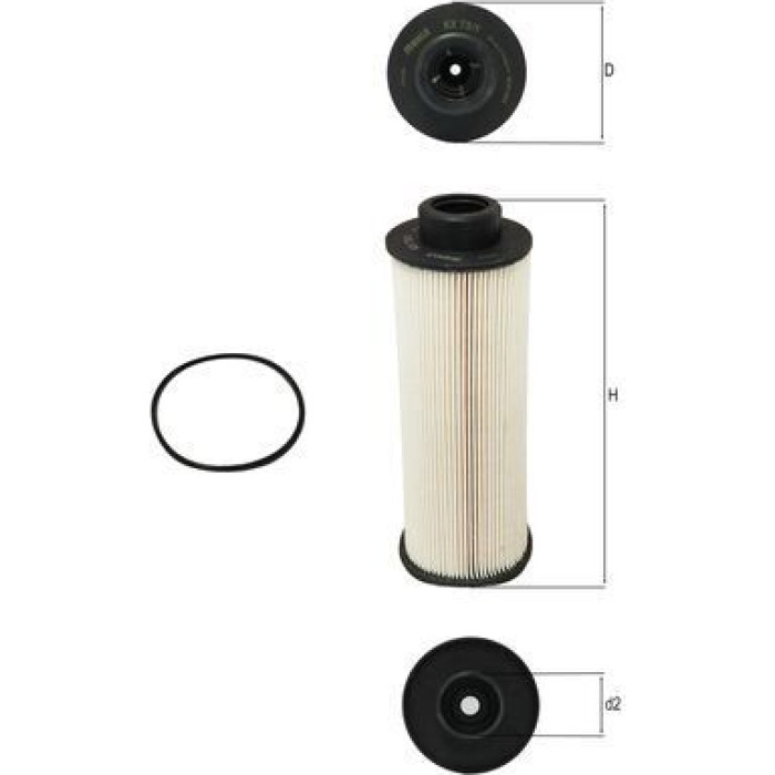 MAHLE Kraftstofffilter KX 73/1D MAHLE Kraftstofffilter KX 73/1D