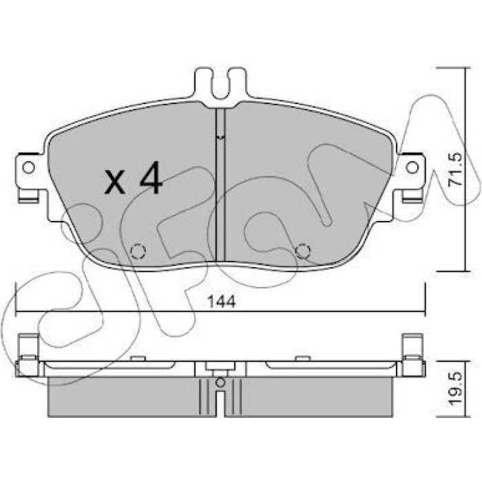 CIFAM Bremsbelagsatz, Scheibenbremse 822-965-0 CIFAM Bremsbelagsatz, Scheibenbremse 822-965-0