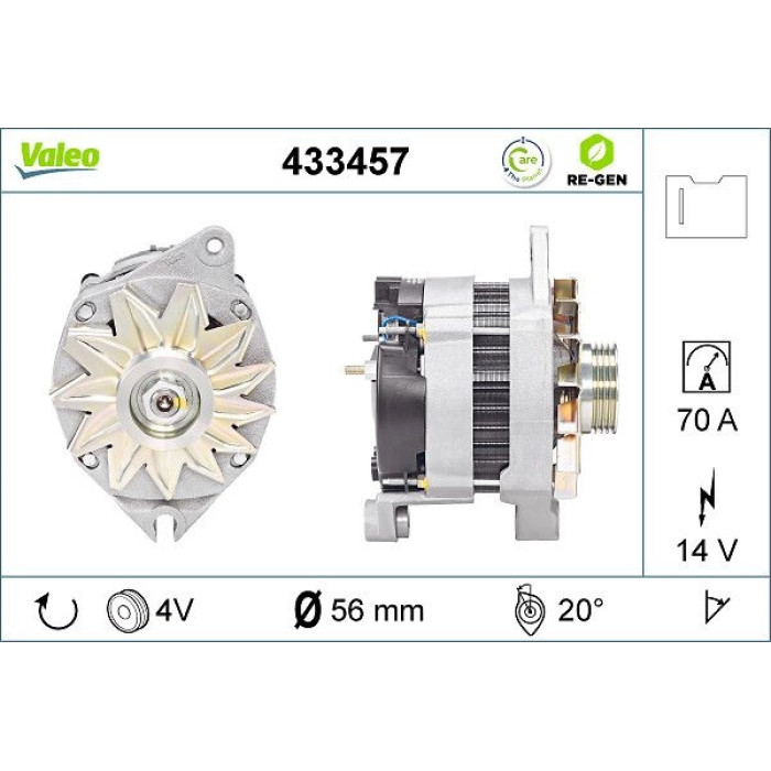Valeo Lichtmaschine 433457 Valeo Lichtmaschine 433457