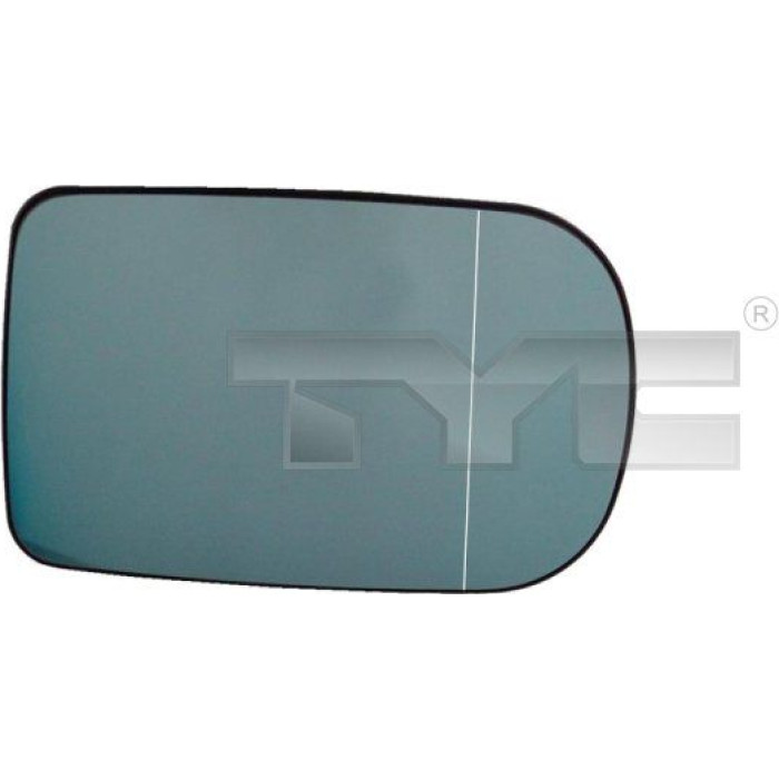 TYC Spiegelglas für Außenspiegel links/rechts asphärisch, blau getönt, beheizbar 303-0026-1 - l