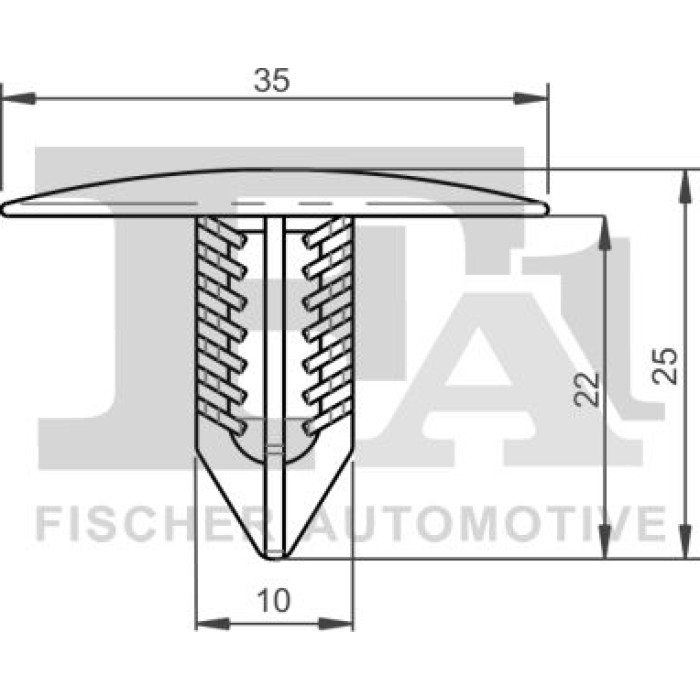 FA1 Befestigungsclip Zier-/Schutzleiste 22-10004.10 FA1 Befestigungsclip Zier-/Schutzleiste 22-10004.10
