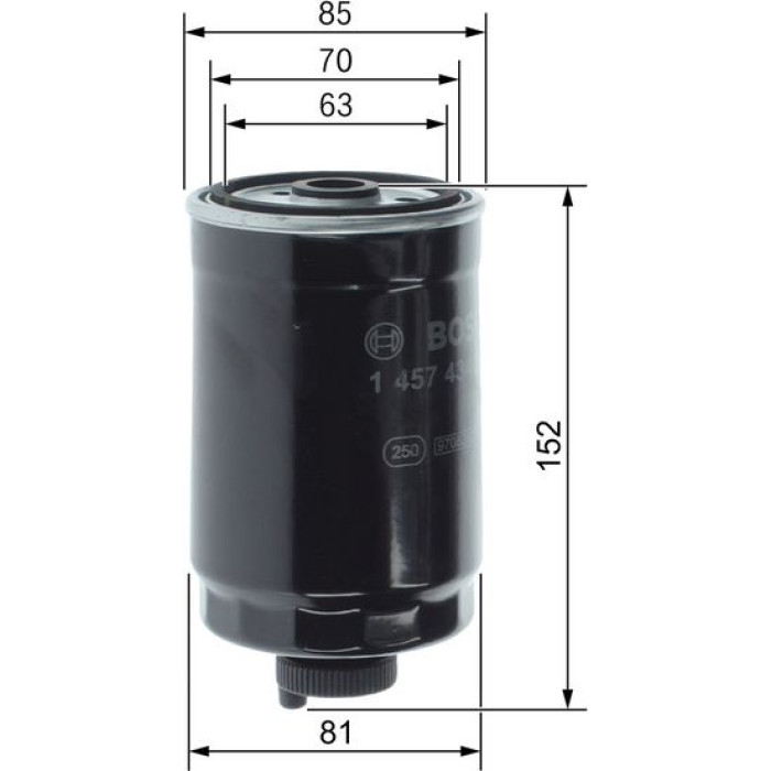 Bosch Kraftstofffilter 1457434329 Bosch Kraftstofffilter 1457434329