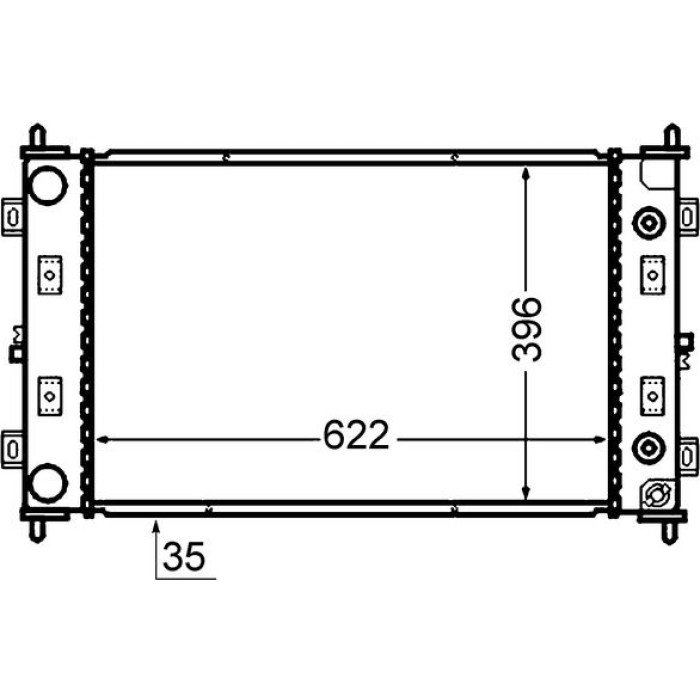 MAHLE Kühler, Motorkühlung CR 1425 000S